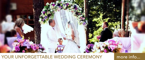 Your unforgettable outdoors wedding ceremony - only in HRC Tsarivka!