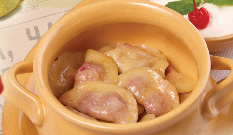 
Dumplings with cherry, made by hand photo
