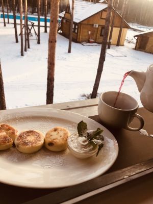Winter holidays and family rest outside the city Kyiv