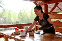 Lunch on the summer terrace HRC "Tsarevka" photo